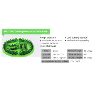Flashforge Dental 3D Printer Resin FHD1200 Castable Model DLP MSLA LCD